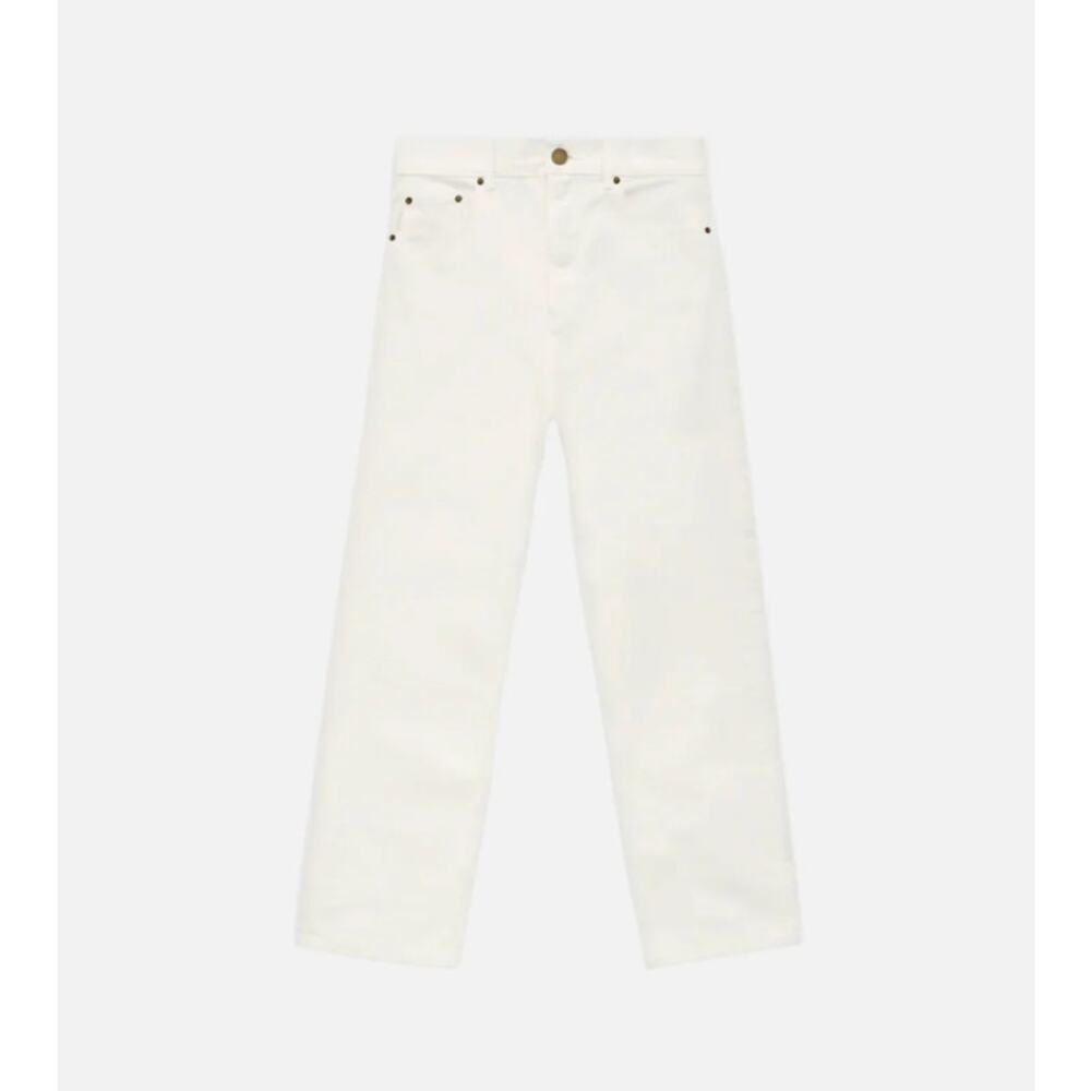 FEAR OF GOD ESSENTIALS 5 POCKET JEANS MENS 28 CLOUD DANCER